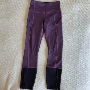 Lululemon cropped purple leggings